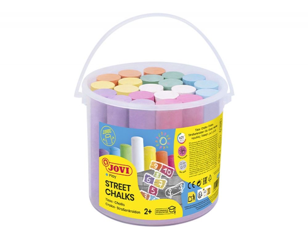 STREET CHALKS 21 Jumbo Chalks Jar in Assorted Colors