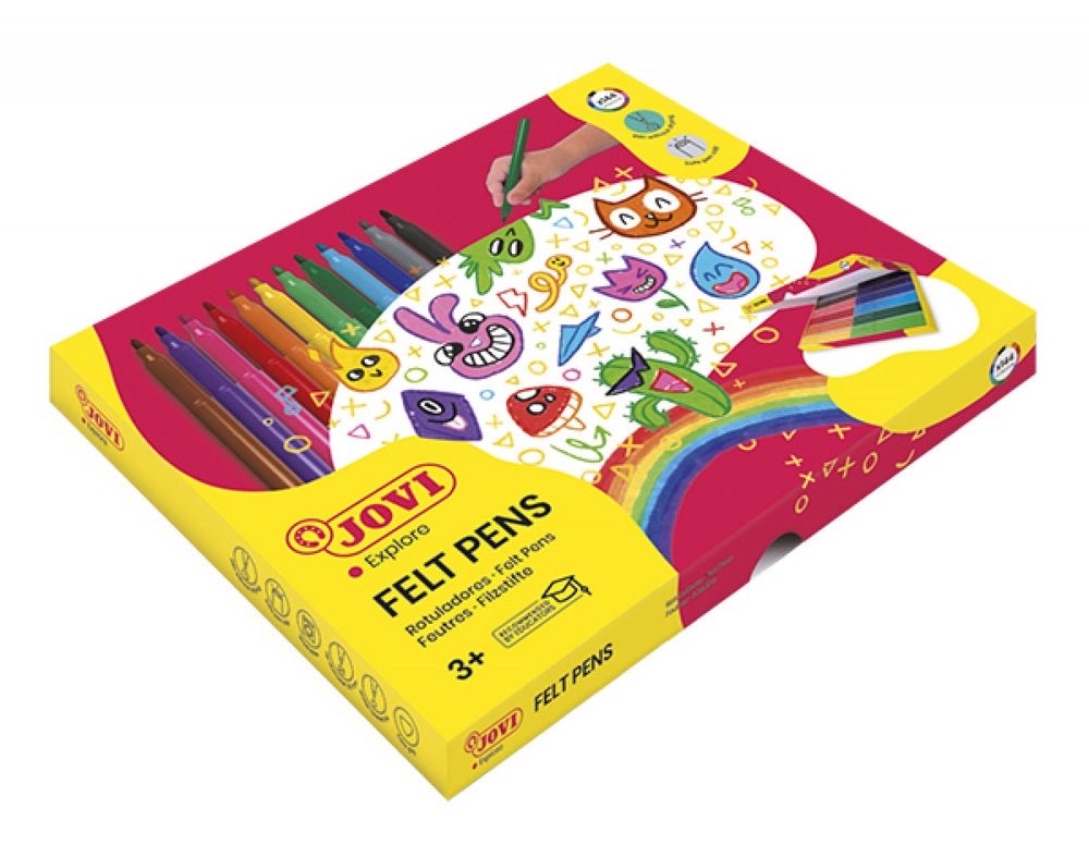 FELT PENS School Pack of 144 MEDIUM TIP Markers in Assorted Colors