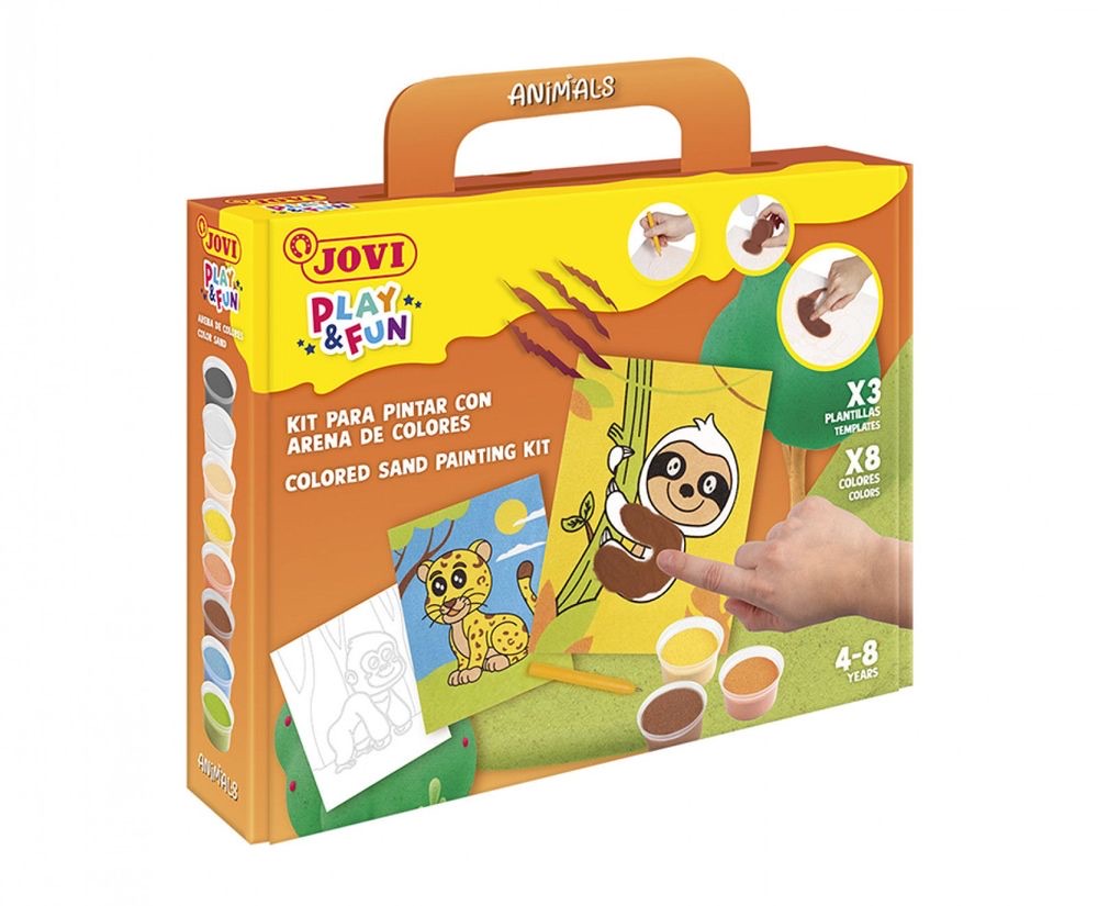 PLAY & FUN - Sand Painting Kit - ANIMALS
