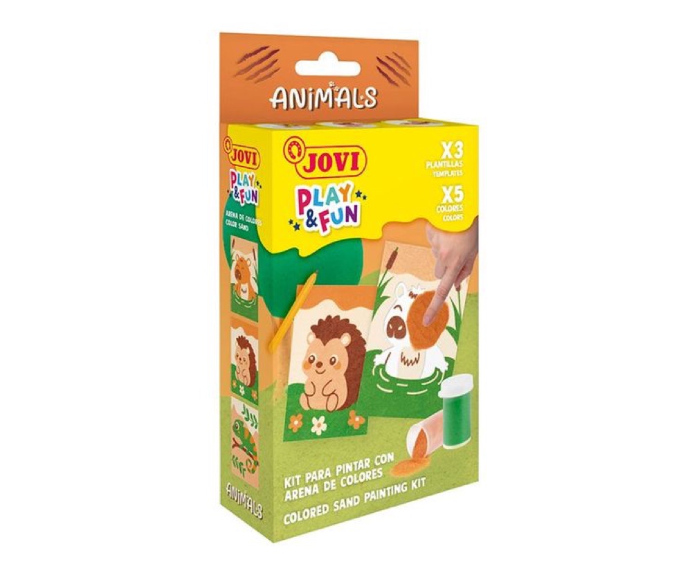 PLAY & FUN Mini Coloured Sand ANIMALS
