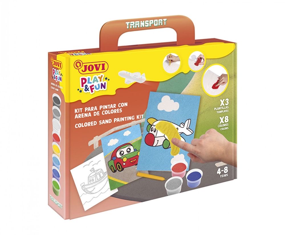 PLAY & FUN - Sand Painting Kit - TRANSPORT