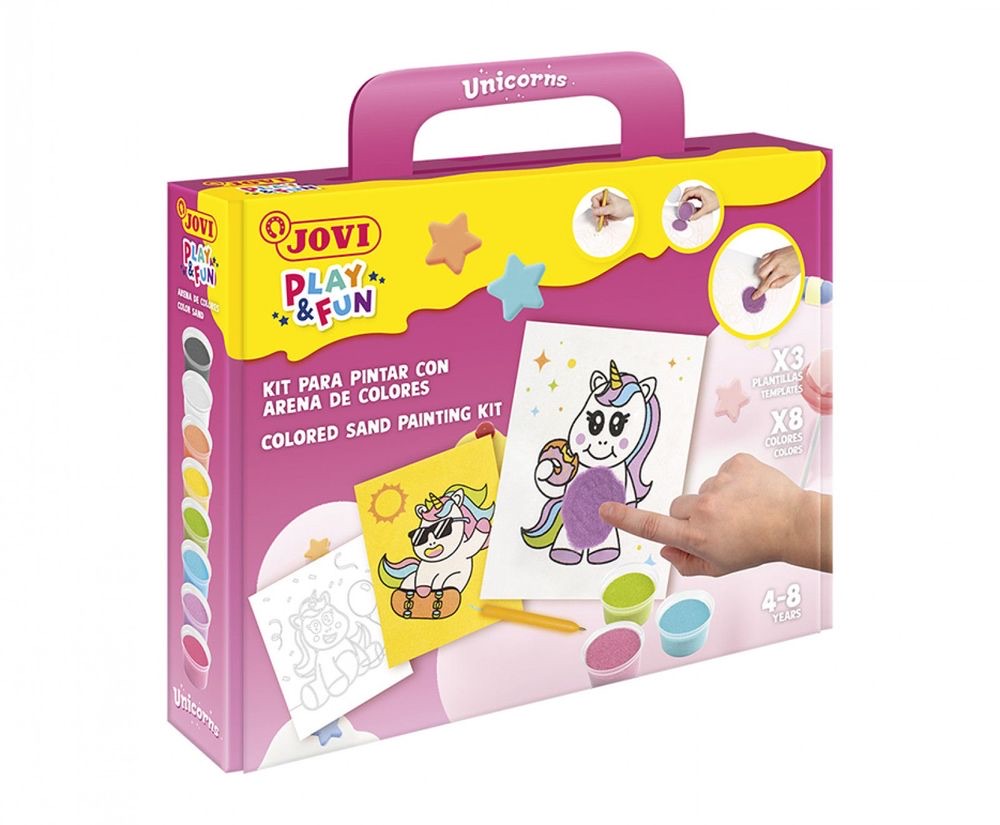 PLAY & FUN - Sand Painting Kit - UNICORNS