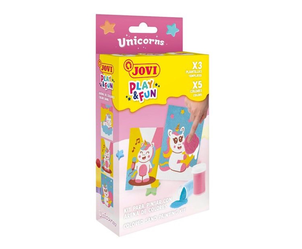 PLAY & FUN Mini Coloured Sand UNICORNS