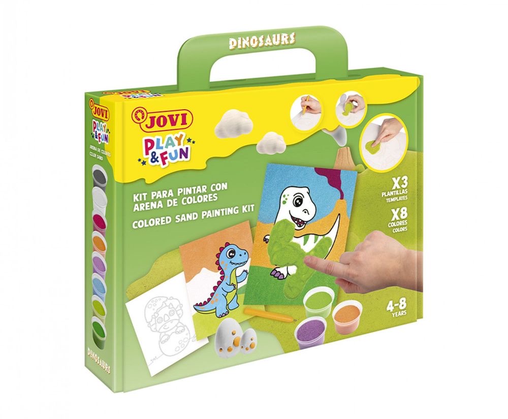 PLAY & FUN - Sand Painting Kit - DINOSAURS