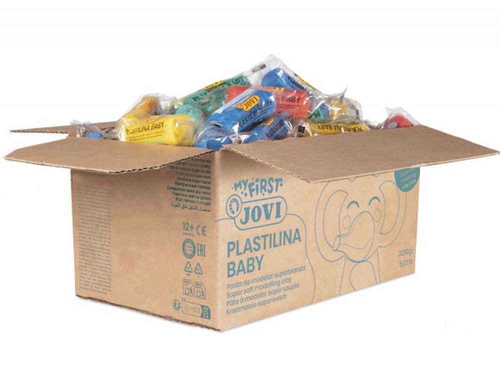 MY FIRST Plastilina Baby Schoolpack 60 Super Soft Modeling Clay Tablets 38 g Assorted Colors