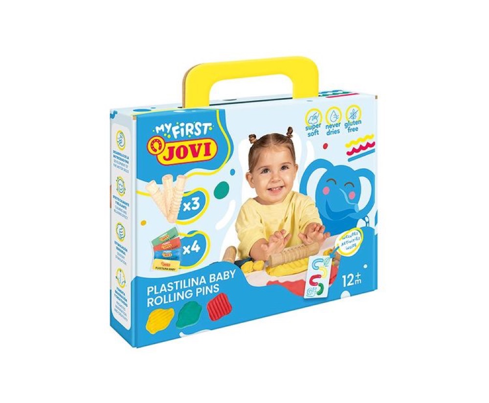 MY FIRST Plastilina Baby My First Modeling Kit with Wooden Rollers