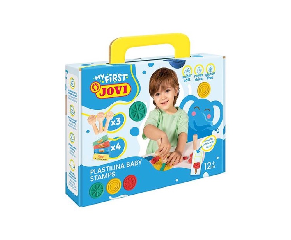 MY FIRST Plastilina Baby My First Modeling Kit with Wooden Stamps