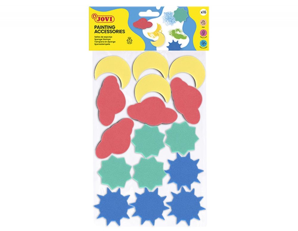 Diverse Shape Sponge Stamping Set