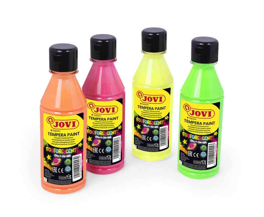 TEMPERA PAINT Bottle 250 ml Fluorescent Colors
