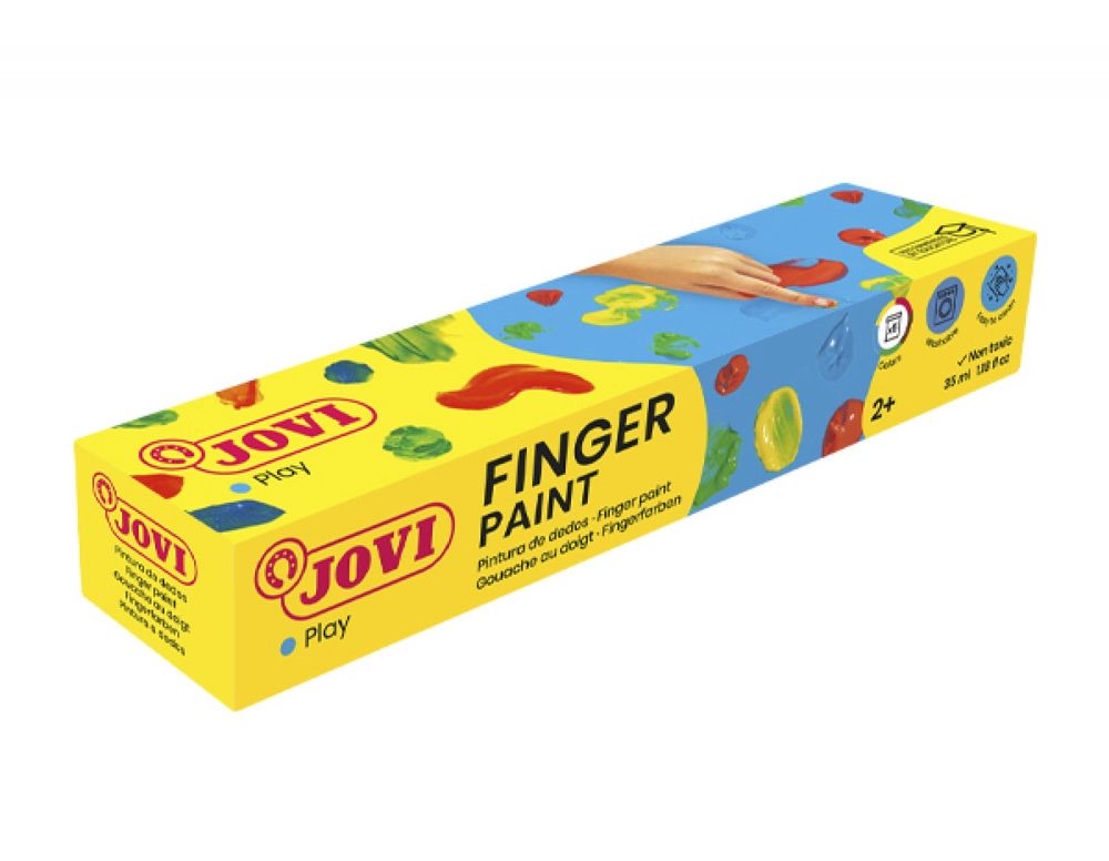 FINGER PAINT Set of 5 x 35 ml Assorted Colors Finger Paint