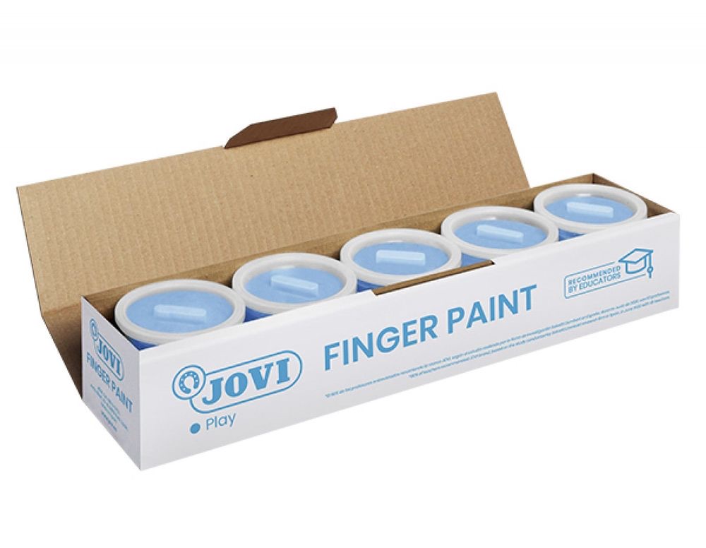 FINGER PAINT Set of 5 x 125 ml Single Color Finger Paint