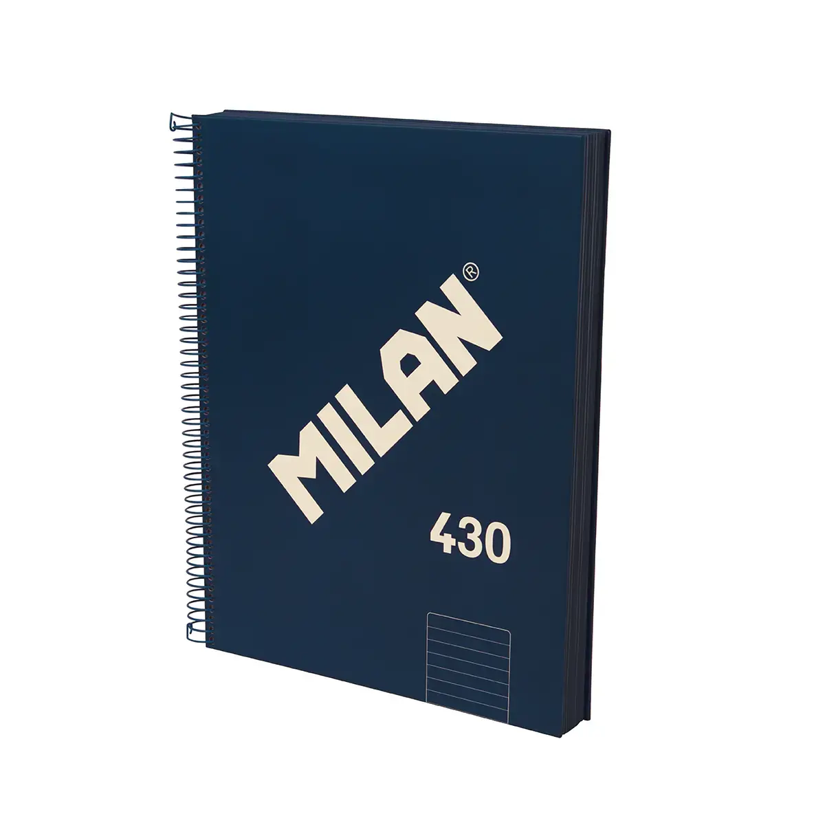 A4 spiral notebook with hard cover, lined paper (7 mm), 120 sheets of 95 gr/m², 430 since 1918 collection, blue
