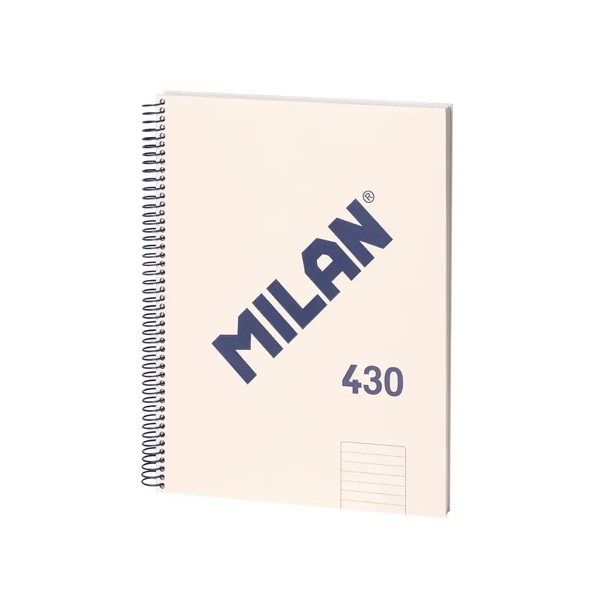 A4 spiral notebook with hard cover, lined paper, 80 sheets of 95 gr/m²,430 since 1918 collection, beige