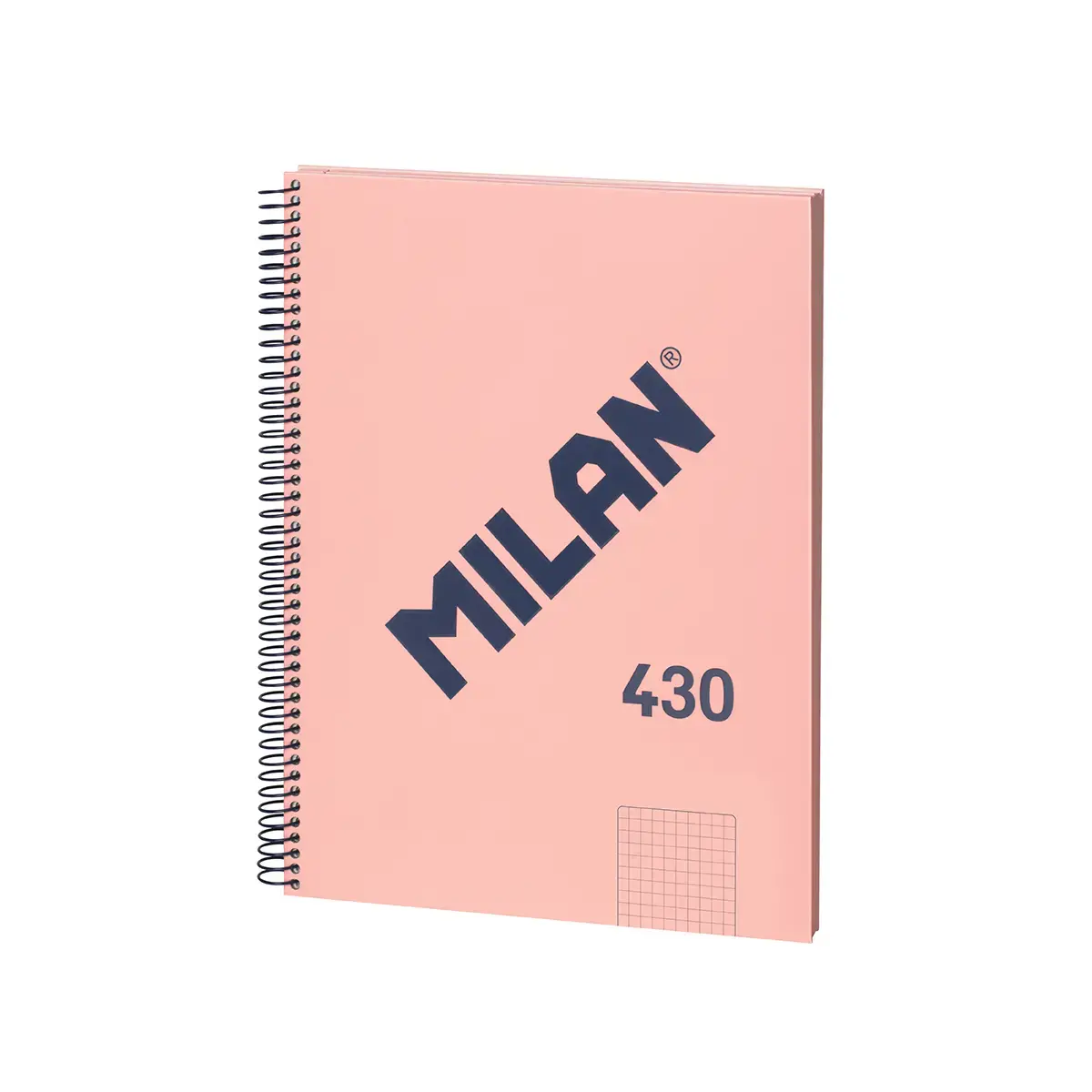 A4 spiral notebook with hard cover, grid paper, 80 sheets of 95 gr/m², 430 since 1918 collection, pink
