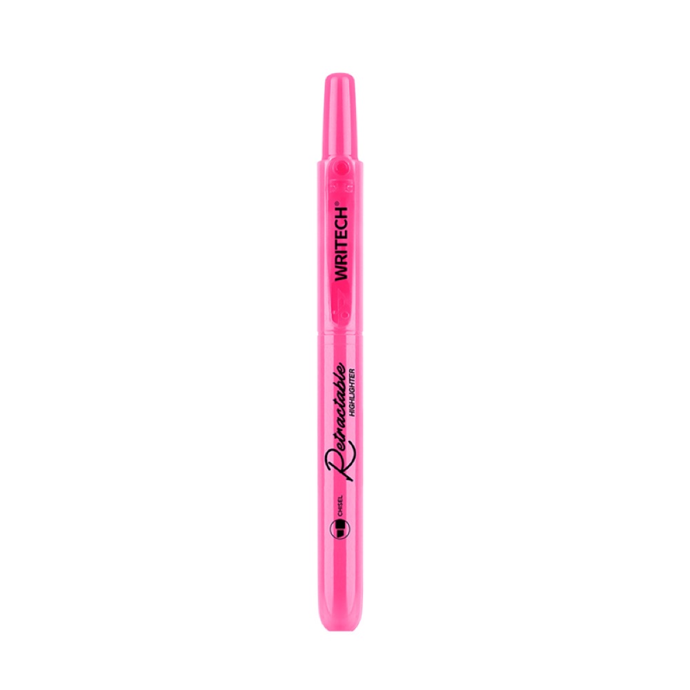 Writech W-805S BASMALI FOSFORLU KALEM NEON PEMBE - 12'Lİ KUTU