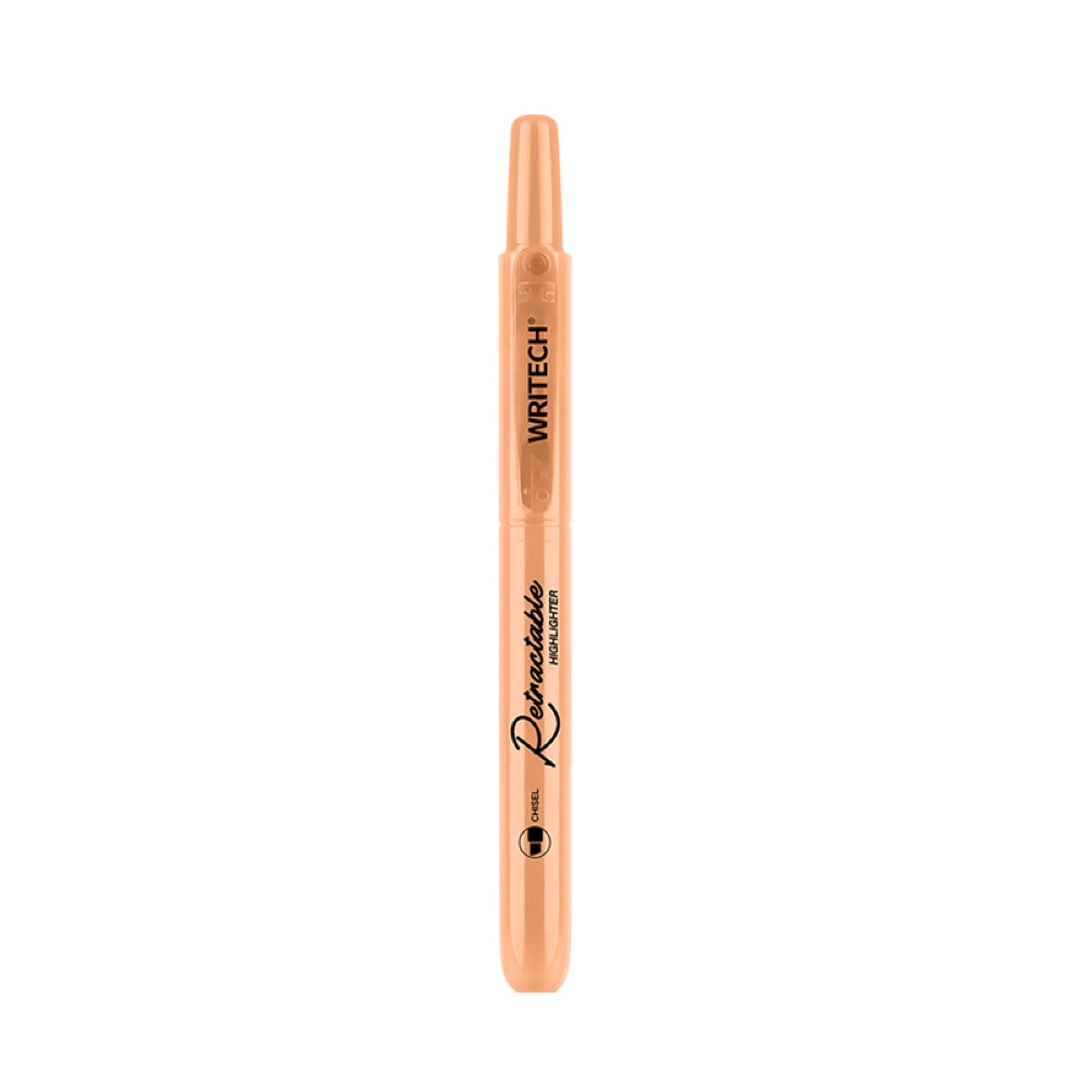 Writech W-805S BASMALI FOSFORLU KALEM PASTEL KOYU TURUNCU - 12'Lİ KUTU