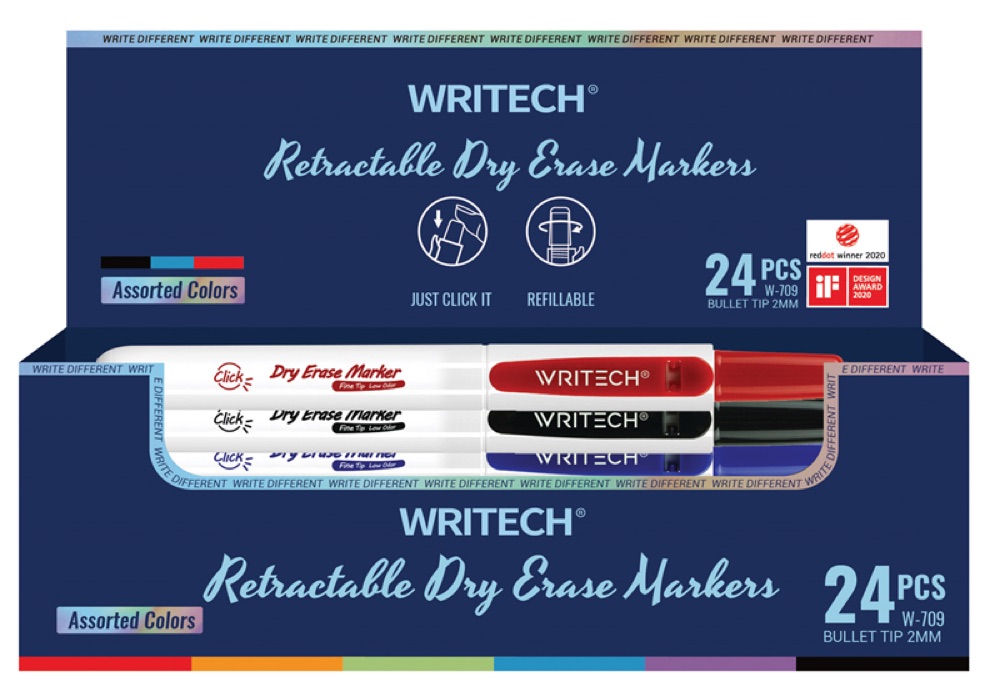 Writech 15326048 W-709 BASMALI TAHTA KALEMİ - 24'LÜ SET