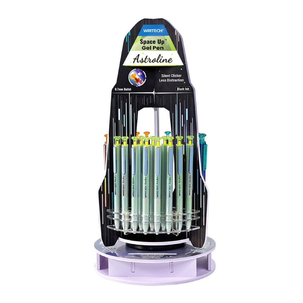 Writech W-0156A1 METAL UP 0,7MM MAVİ JEL KALEM - 33'LÜ SET