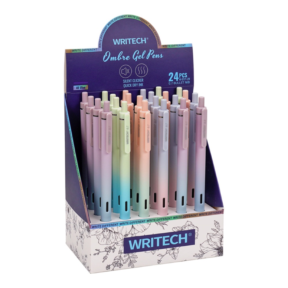 Writech W-0171 AURORA 0,5MM MAVİ JEL KALEM - 24'LÜ SET