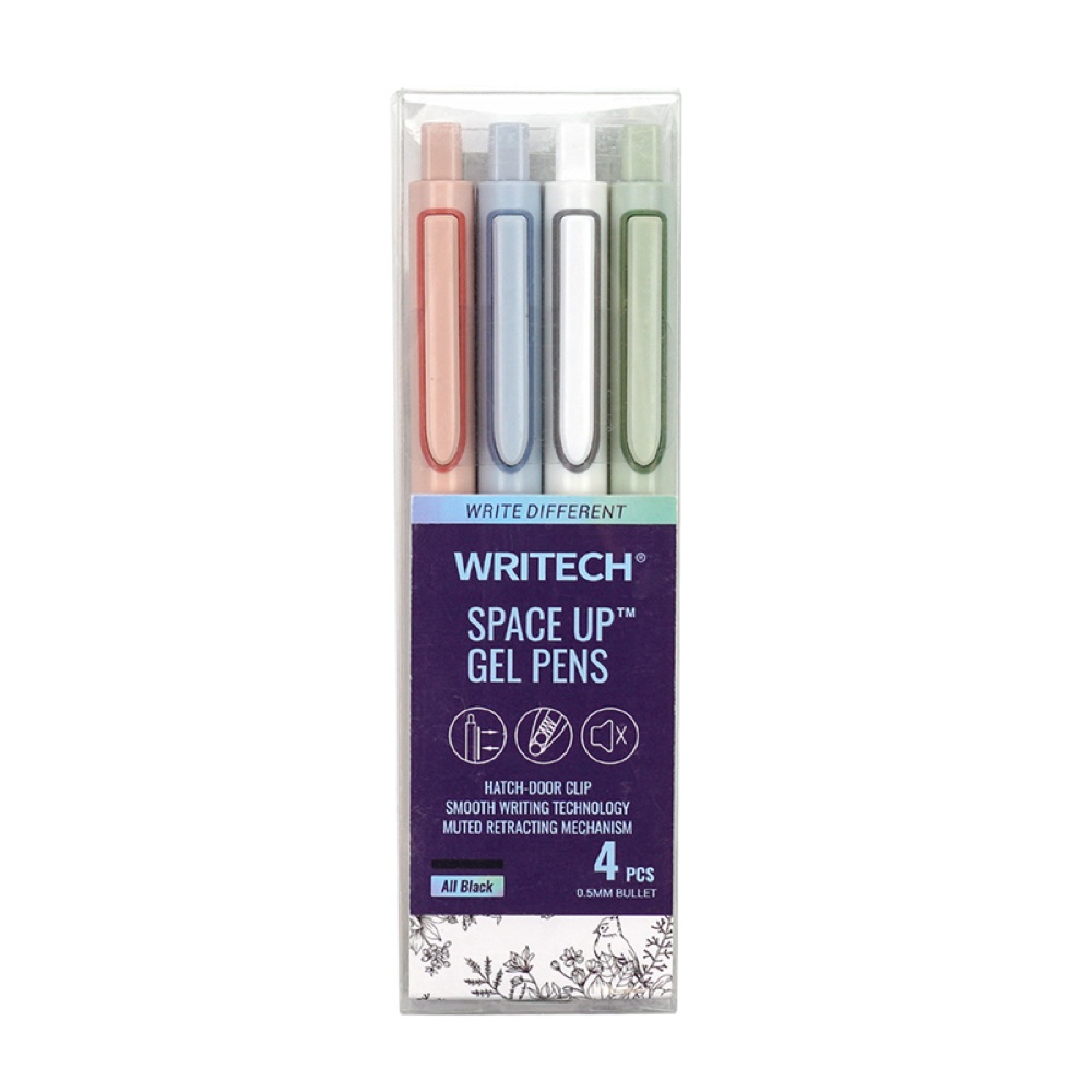 Writech W-0154 UP 0,5MM MAVİ JEL KALEM - 4'LÜ