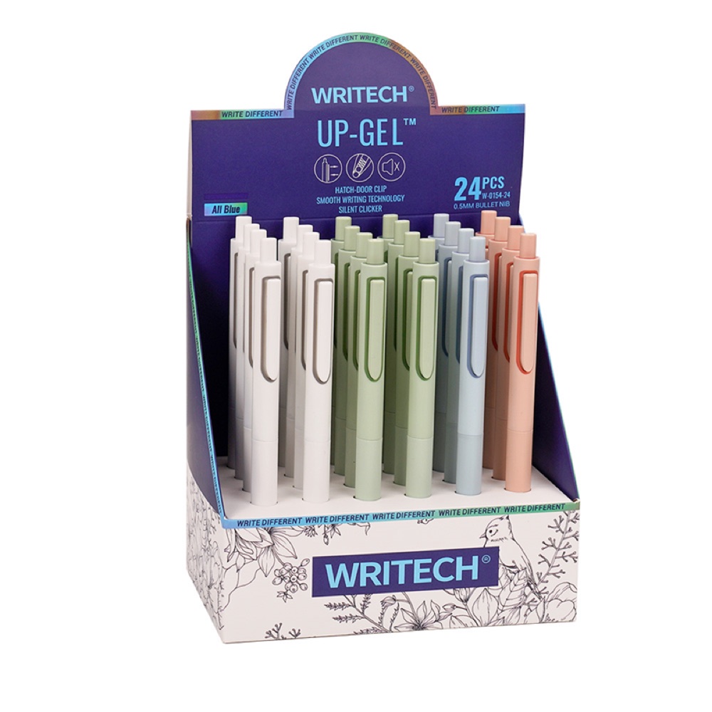 Writech W-0154 UP 0,5MM MAVİ JEL KALEM - 24'LÜ SET