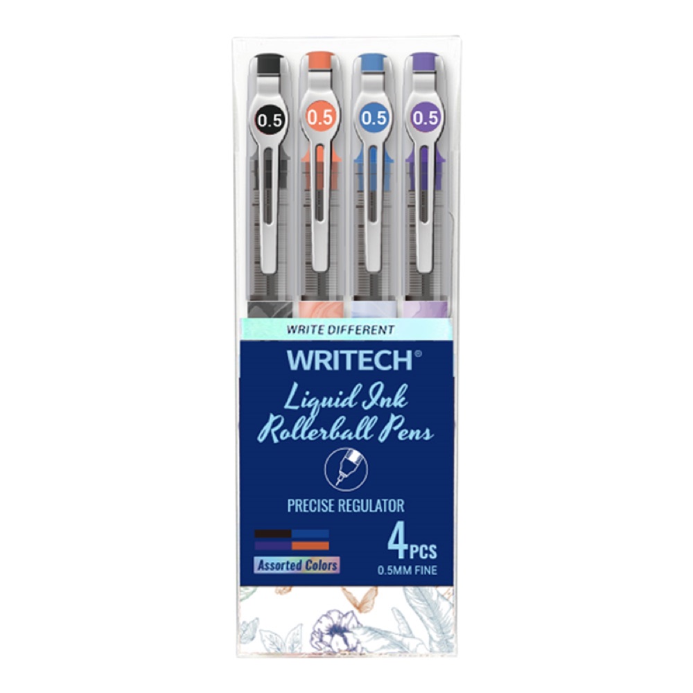 Writech W-501 LIQUID ROLLER 4 RENK 0,5MM KALEM - 4'LÜ