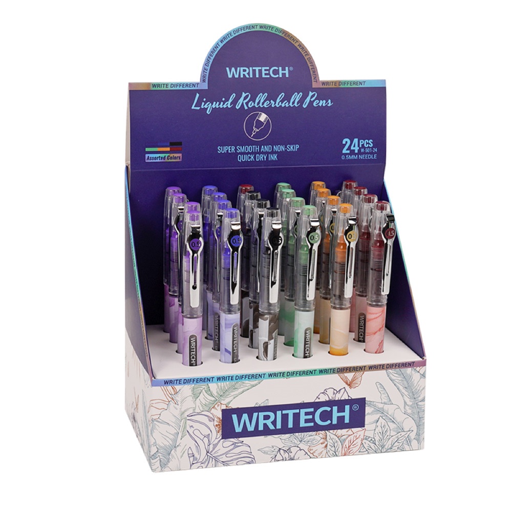 Writech W-501 LIQUID ROLLER 6 RENK 0,5MM KALEM - 24'LÜ SET