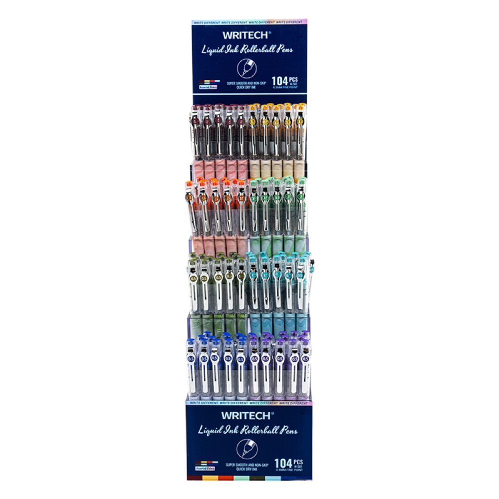 Writech W-501 LIQUID ROLLER 8 RENK 0,5MM KALEM - 104'LÜ SET