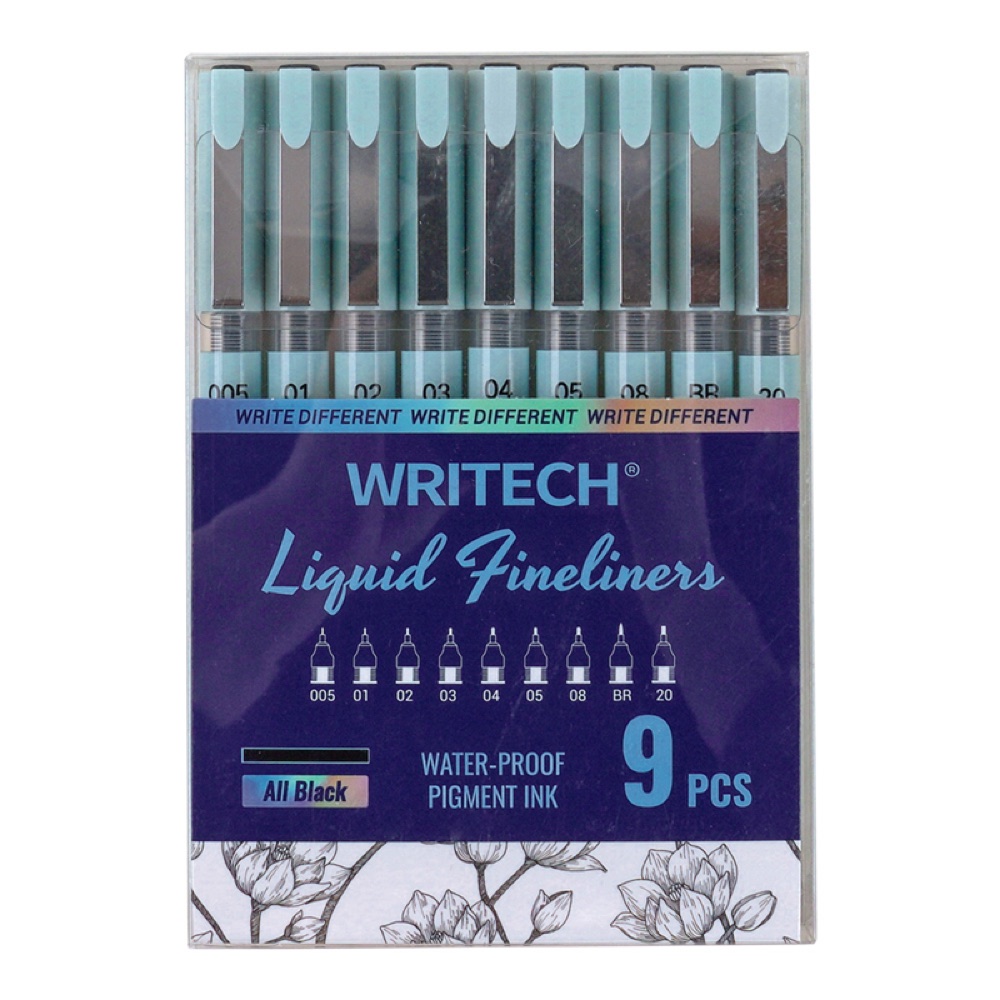 Writech W-704 LIQUID FINELINER KALEM - 9'LU
