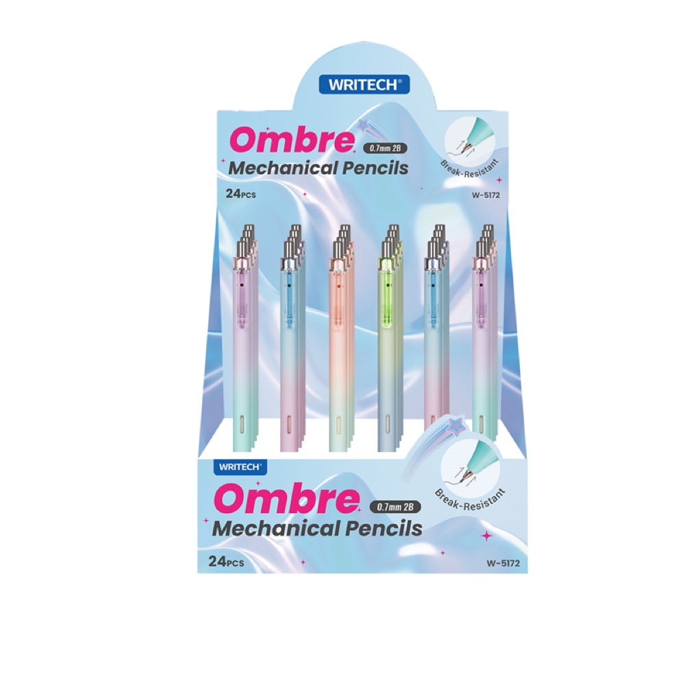 Writech W-5172 OMBRE 0,7MM VERSATİL KALEM - 24'LÜ STAND