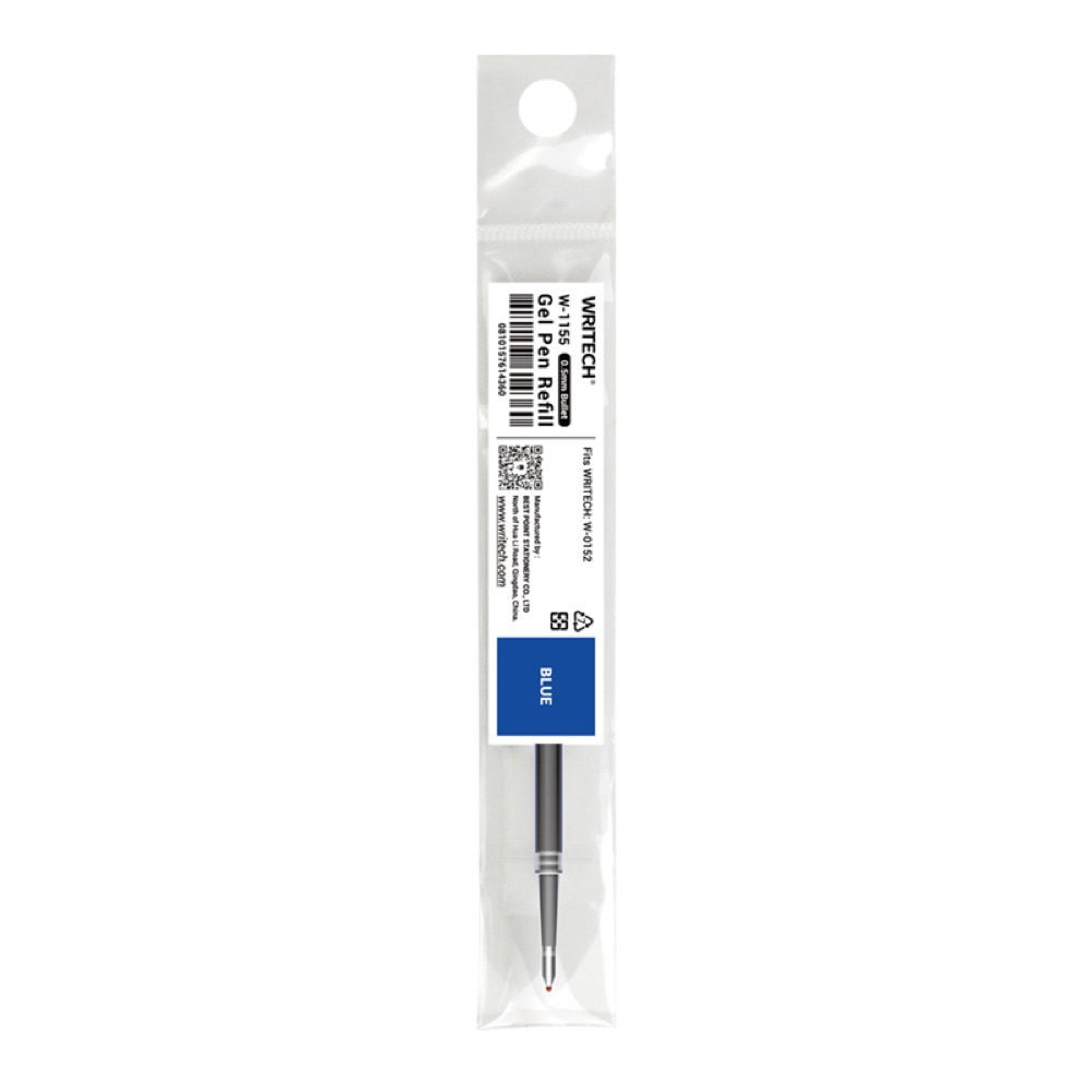 Writech 15326915 W-1155 JEL KALEM MAVİ REFILL (W0152-W0155)