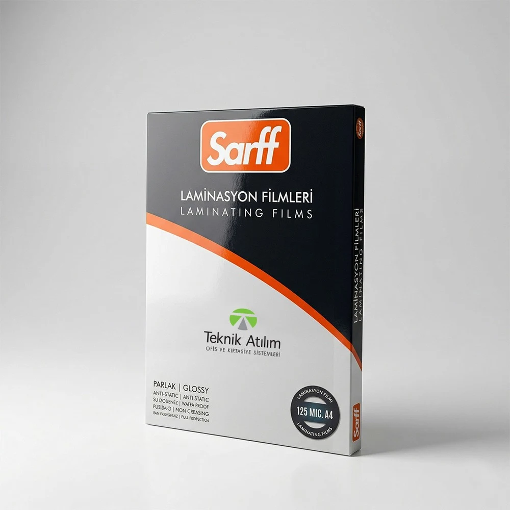 SARFF 125MIC LAMİNASYON FİLMLERİ - A4(216X303MM) - 100ADET