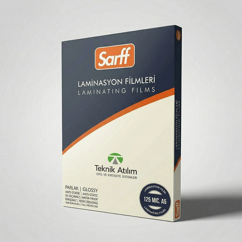 SARFF 125MIC LAMİNASYON FİLMLERİ - A5(155X216MM) - 100ADET