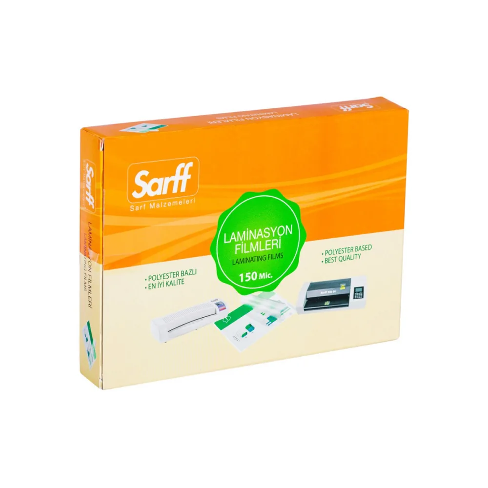 SARFF 150MIC LAMİNASYON FİLMLERİ - A4(216X303MM) - 100ADET
