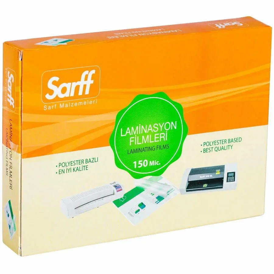 SARFF 150MIC LAMİNASYON FİLMLERİ - A5(216X155MM) - 100ADET