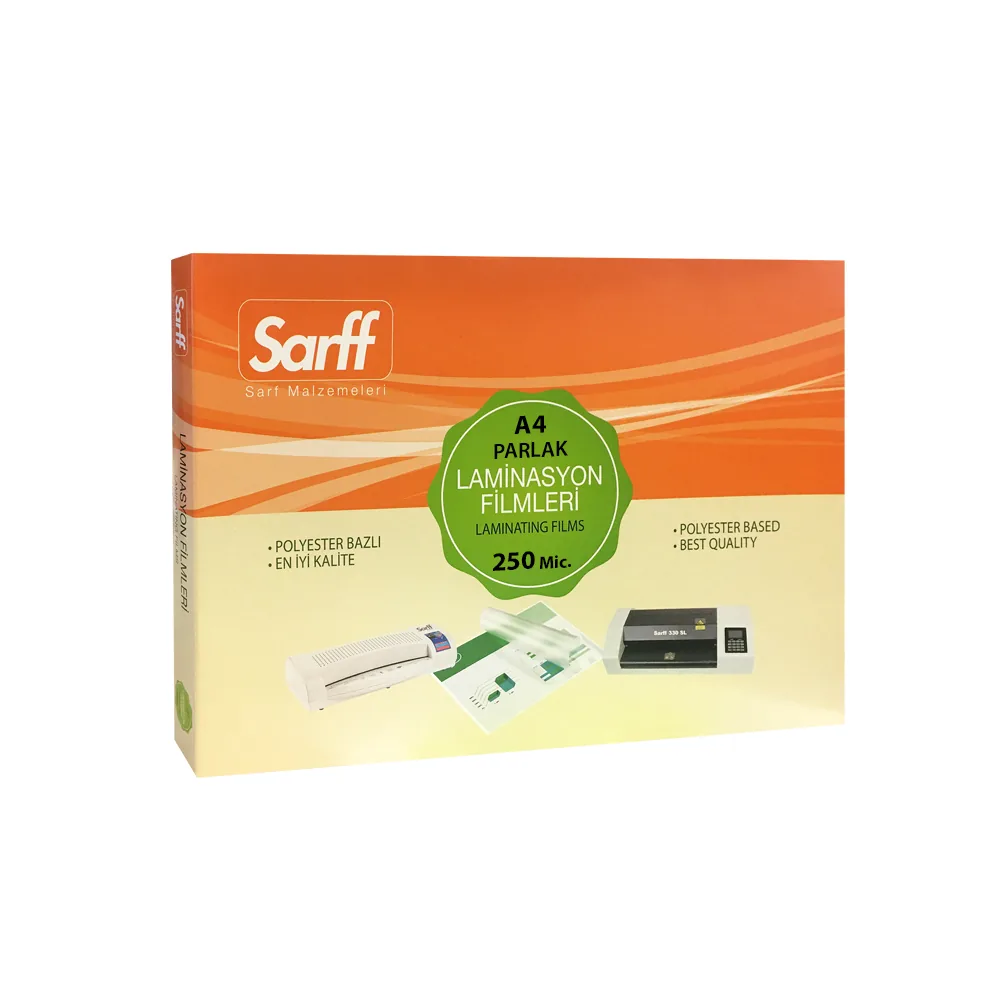 SARFF 250MIC LAMİNASYON FİLMLERİ - A4(216X303MM) - 50ADET
